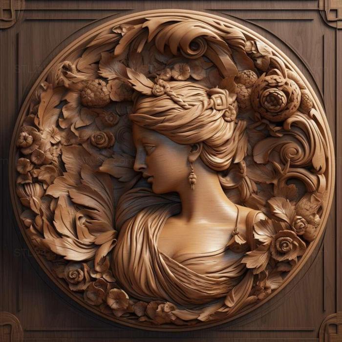 Patterns and decorations (stl fine 1, PATTERN_1077) 3D models for cnc
